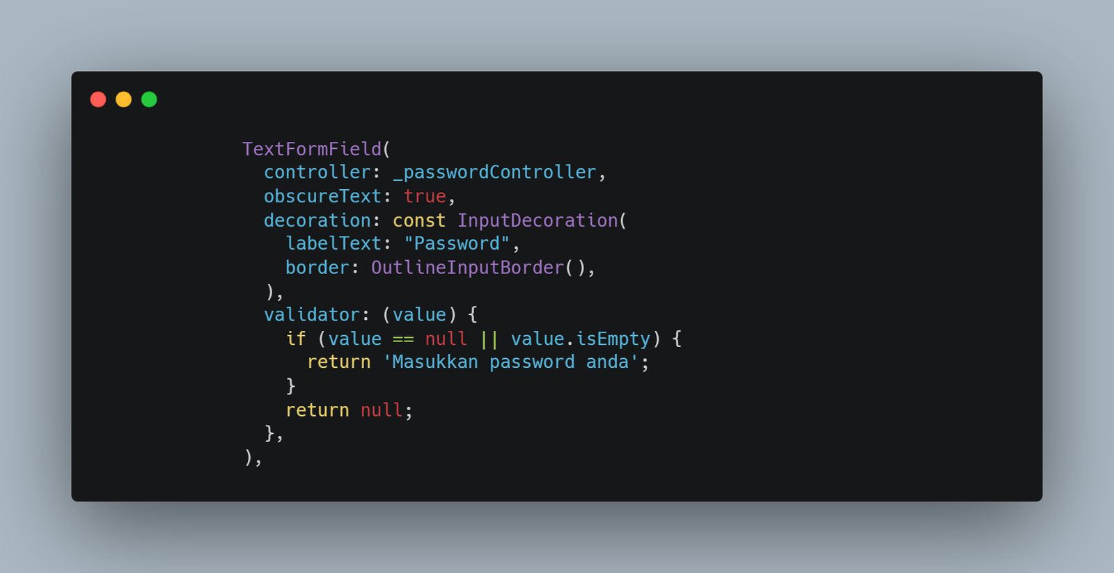 Kolom Password